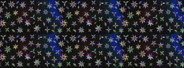 Küçük çiçekte güzel bir desen. Moda baskıları için zarif bir şablon. Çiçekli bahar çiçekleri. Motley illüstrasyonu. Robot resim. Küçük renkli çiçekler..