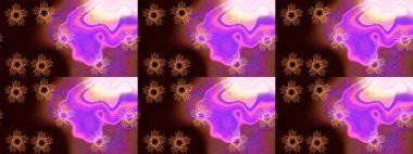 İllüstrasyon kar tanesi. Güzel dekorasyon. Kışın sembolü. Siyah, mor ve kahverengi renkli suluboya kar taneleri.