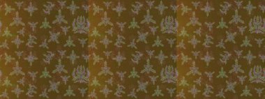 Kahverengi, yeşil ve mor renkler üzerine şirin soyut kar taneleri raster tasarımı. Düz kar karalama ikonları, yılbaşı afişi için kar taneleri silueti, kartlar. Yeni yıl kar tanesi.