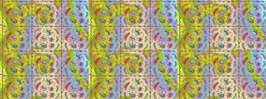 Raster. Renkli Bahar Teması eskiz kalıbı. Düz Çiçek Elementleri Tasarımı.