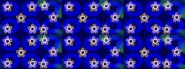 Noel ve yeni yıl moda baskıları için tatil tasarımı. Renkler. Mavi, nötr ve siyah kar taneleri. Kar tanelerinin soyut arkaplanı olan şirin bir Noel arkaplanı. Raster illüstrasyonu.