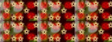 Renk arka plan üzerinde izole soyut kar taneleri ile düz tasarım. Kar tanesi renkli desen. Snowflakes desen. Raster resim. Raster kar taneleri arka plan.