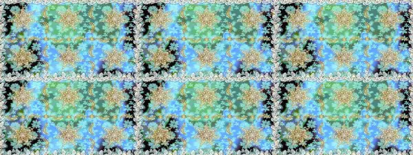 Çiçek desenli altın metal. Raster altın çiçek süsü brokar kumaş ve cam desenli. Altın elementli mavi renkler. Kusursuz altın desen.