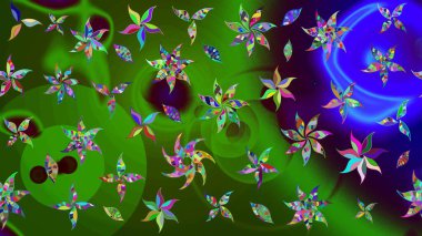 Nazik romantik baskı. Tatil havası. Bahar mevsimi. Raster güzel bir çiçek deseni çiziyor..