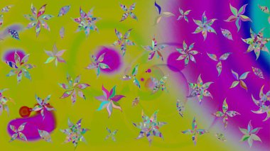 Çiçek arkaplanlı soyut zarafet eskiz deseni. Raster Güzel kumaş deseni.