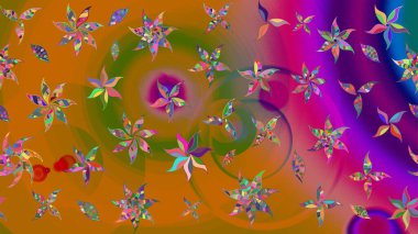 Raster Hip kumaş deseni. Eskiz Vintage Çiçek Deseni.