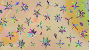 Güzel suluboya yaz çiçekleri deseni..