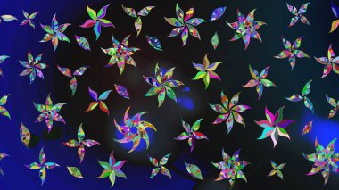 Kıvırcık, parlak örgü. Raster illüstrasyonu. Eski moda arka plan. Güzel, parlak, pürüzsüz kumaş, tuval. Çiçek çelengi. Desen, çizim, çiçek sınırı..