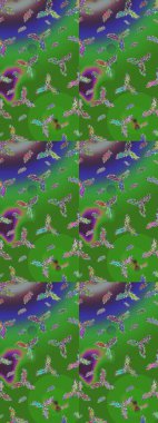 Kar tanesi süs desen. Snowflakes desen. Raster resim. Kar taneleri arka plan. Düz renkli arka plan üzerinde izole kar taneleri tasarımını.