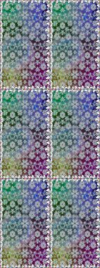 Güzel kumaş deseni. Zentangle soyut çiçekleri. Düz Çiçek Elementleri Tasarımı. Karalama çiçeği. Renkli Bahar Temalı Kusursuz Arkaplan. Raster illüstrasyonu.