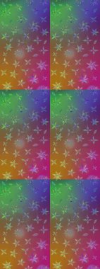 Modern çiçek arkaplanı. Halk tarzı. Moda baskıları için zarif bir şablon. Parlak renkli çiçekleri ve kahverengi ve mor renkli yaprakları olan muhteşem bir çiçek deseni..