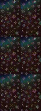 Hediye ambalaj kağıdı, tebrik kartları, posterler ve pankart tasarımı. Gri ve kahverengi renkli çiçekler. Raster düz çiçek çizim deseni.