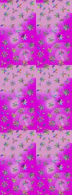 Karalama çiçekleri çizim kalıbı. Raster deseni. Nötr ve morumsu el çizimi desen. Sanat inspineutral ve morumsu çiçek ve arkaplan bırakır.