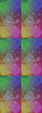 Renkli çizim kalıbı. Çiçek arkaplan. Çiçek duvar kâğıdı. Yeşil ve mor renkli şirin tekstil. Raster illüstrasyonu.