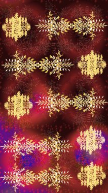 Raster illüstrasyonu. Renkli arka planda izole tatlı kar taneleri. Ağ için güzel bir kar tanesi simgesinin basit bir çizimi. Güzel kar tanesi simgesi.