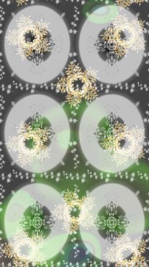 Grafiksel element dekorasyonu. Kar Tanesi Mozaik ikonu. Raster tasarımı. Sembol kışı, donmuş, Noel, yeni yıl tatili. Siluet kar tanesi işareti izole edilmiş gri, nötr ve yeşil renkler. Düz tasarım.