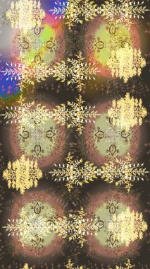 Renkli kar taneleri Raster çizimi. Raster kar tanesinden izole edilmiş. Güzel kış süsleri..