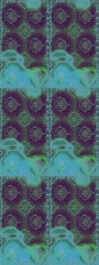 Tekstil, kumaş, ambalaj, hatıra defteri için hoş bir çiçek arkaplanı. Çocuksu tasarım. Mavi arka planda. Elle çizilmiş karalama çiçekleri ile pürüzsüz desen.