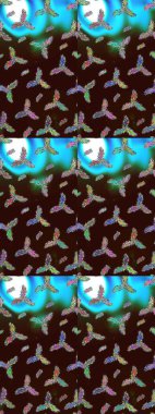 Raster Noel soyut renkli arka plan ve düşen kar tanesi. Raster illüstrasyonu. Kar tanesi arkaplanı.