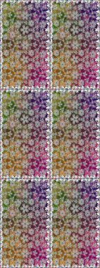 Çizgisiz desen. Şirin çiçekler. Raster Moda kumaş deseni.