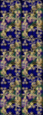 Kış kar tanesi. Kar Tanesi Simgesi. Kar Tanesi Raster illüstrasyonu. Mavi, siyah ve kahverengi renklerde izole edilmiş..