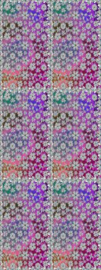 Düz Çiçek Elementleri Tasarımı. Renkli Bahar Temalı Kusursuz Arkaplan. Güzel çiçek deseni. Gri renkli çiçekler.