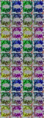 Küçük çiçekli basit, dikişsiz desen. Raster illüstrasyonu. Yeşil renkte şirin çiçekler. Moda baskısı, albüm, ambalaj kağıdı, duvar kağıdı için zarif dekoratif süslemeler..