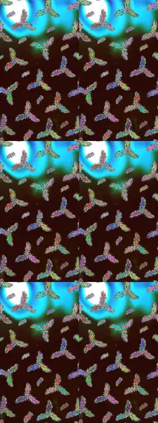 Raster Noel soyut renkli arka plan ve düşen kar tanesi. Raster illüstrasyonu. Kar tanesi arkaplanı.