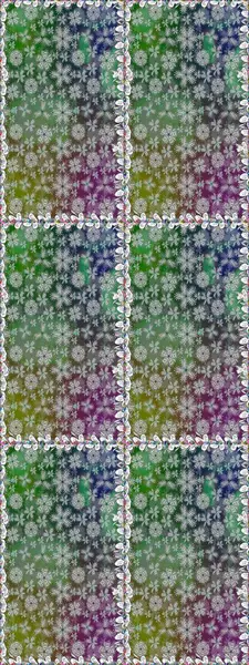 Kumaş, tekstil, duvar kağıdı baskısı için. Eski usul. Renkli desenli, çiçekli ve dekoratif elementli kusursuz desen. Raster illüstrasyonu. Kusursuz arkaplan.