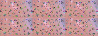 Raster düz çiçek çizim deseni. Tarafsız ve pembe renklerde çiçekler. Tasarım hediye paketi, tebrik kartları, posterler ve afiş tasarımı.