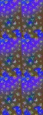 Anti-stres için soyut örnek sayfası. Mor ve mavi renklerde. Raster illüstrasyonu.