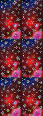 Çiçekli eskiz arkaplanı. Düz Çiçek Elementleri Tasarımı. Çocuk stili. Renkli Bahar Teması çizim şablonu.