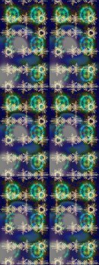 Kızılderili desenli desenli desenli şal deseni. Etnik Mandala süsü. Raster Henna dövme stili. Tekstil, tebrik kartı, boyama kitabı, telefon kılıfı baskısı için kullanılabilir.