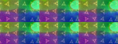 Noel yeşili, mavi ve mor. Yıldızlı ve düşen kar taneleriyle büyülü altın tatil soyut arka plan. Raster illüstrasyonu.