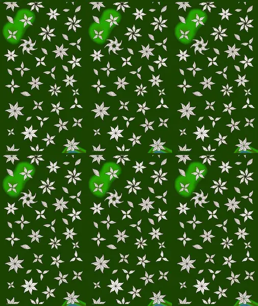 Renkli Bahar Temalı Kusursuz Arkaplan. Düz Çiçek Elementleri Tasarımı. Yeşil ve nötr renklerde çiçekler. Çiçekle kusursuz desen.