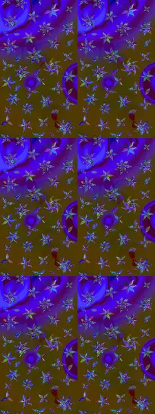 El çizimi. Suluboya çizimi. Kahverengi ve mor renkli çiçekler. Çiçekli çizim deseni.