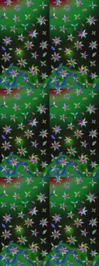 Yeşil ve gri renkli çiçekler. Gömlek, arka plan modelini çiz. Tropik çiçekler.