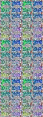 Raster illüstrasyonu. Düz Çiçek Elementleri Tasarımı. Renkli Bahar Temalı Kusursuz Arkaplan. Güzel kumaş deseni. Zentangle soyut çiçekleri. Çiçek tozu..