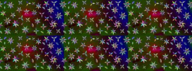 Güzel karalamalı çiçek desenli çizim. Güzel kumaş deseni. Küçük çiçekteki sevimli çiçek deseni. Raster illüstrasyonu.