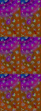 Güzel suluboya yaz çiçekleri deseni..