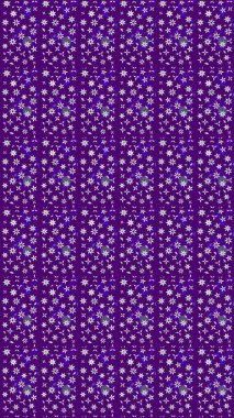 Düz Çiçek Elementleri Tasarımı. Chichi 'nin kumaş kalıbını çiz. Renkli Bahar Teması eskiz kalıbı. Raster illüstrasyonu. Çiçek deseni.