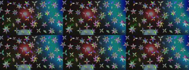 Yazdır. Güzel eskiz şekli. Renkli Yaz Temalı eskiz kalıbı. Düz Çiçek Elementleri Tasarımı. Raster çiçekli arka plan. Şirin kumaş deseni.