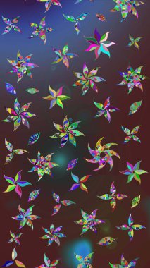 Eskiz arkaplan modeli. Raster hisseleri. Suluboya, elle çizilmiş. Çiçekler kahverengi ve mor üzerine.