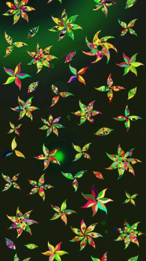 Modaya uygun kumaş deseni. Sevimli çiçek raster deseni. Renkli Yaz Temalı eskiz kalıbı. Düz Çiçek Elementleri Tasarımı.