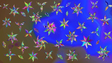 Eski model. Moda baskısı. Dekorasyon ve tasarım için güzel bir desen. Raster illüstrasyonu. Çiçeğin suluboya çizimlerinin mükemmel deseni. Suluboya çizim deseni.