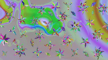 Kumaş desenli papatya çiçeği detayı. Gri ve nötr renkte çiçekler.