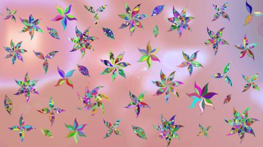 Güzel suluboya yaz çiçekleri deseni..