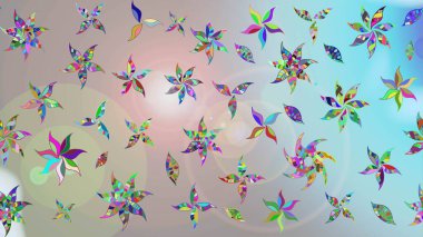 Çiçek desenli eskiz, yaz çiçekleri. Tarafsız ve gri renklerde çiçekler. Düz Çiçek Elementleri Tasarımı. Renkli Bahar Teması çizim şablonu.