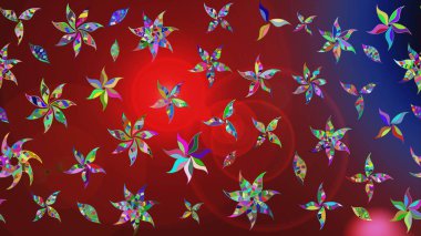 Küçük kırmızı ve kahverengi renkte oldukça eski bir besin torbası deseni, çiçekler. Millefleur 'lar. Tekstil, kumaş, kapaklar, duvar kağıtları, baskı, paket, koleksiyon defteri, örgü, dekupaj için çiçek arkaplanı..