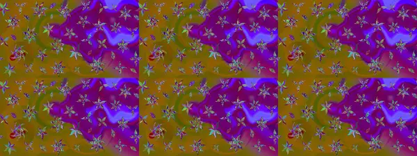 Raster. Güzel suluboya çiçekler, parlak resim ilham verici ve mor çiçek desenli eskiz arka plan.